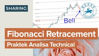 Cara Pakai Fibonacci Retracement Praktek Analisa Teknikal Saham [upl. by Eanyl]