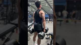 45 kg dumbbell shrugs🌝 shoulders day💪 gymworkout shrugs shoulder tips powerlifting explore [upl. by Cooke]