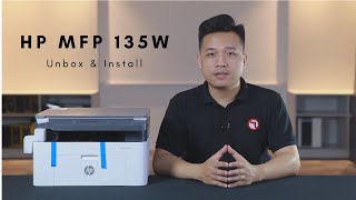 ManStudio  Máy in Laser Đa Năng HP MFP 135w  Mở hộp giới thiệu và hướng dẫn lắp đặt [upl. by Omar391]