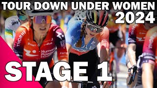 Santos Tour Down Under 2024 Women Elite STAGE 1 [upl. by Josselyn]