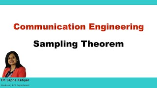 Communication Engineering  Sampling Theorem [upl. by Cindie628]