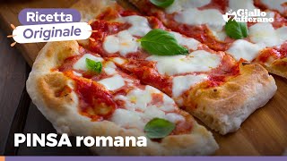 PINSA ROMANA FATTA IN CASA – Ricetta per impasto perfetto [upl. by Ataga]