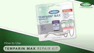 How to use DenTek Temparin Max Dental Repair Kit [upl. by Aseram]