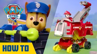 NEW PAW Patrol Rise amp Rescue Vehicles  How to Play  Toys for Kids [upl. by Accire]