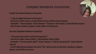 Complex Sentence Structures [upl. by Taddeo]