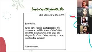 Comment créer une carte postale  niveau A1ados [upl. by Lenroc660]