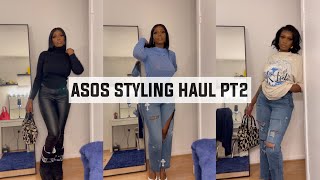 ASOS STYLING HAUL PART 2  COLLUSION YGMTSTUDIOS ASOS DESIGN  TALL GIRL FRIENDLY CHANNEL [upl. by Marybelle]