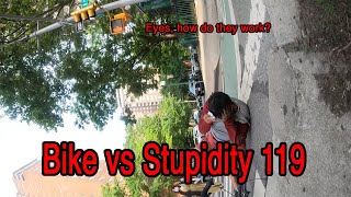 Bike vs Stupidity 119 😷😡🚴💥🚶 [upl. by Karub]