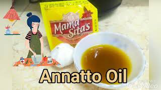 COMPILATION FOOD VIDEO How to cook Homemade Annatto Oil  Annatto Oil [upl. by Neevan]