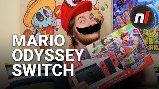 Super Mario Odyssey Special Edition Nintendo Switch Unboxing with the Voice of Mario [upl. by Wanfried]