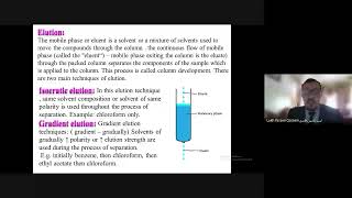 Isocratic elution and Gradient elution الشطف الإيزوقراطي و الشطف المتدرج [upl. by Eirrehs592]