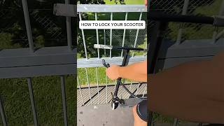 Keep Your Scooter Safe 🔒🛴 Aljoscha Jung shorts shortvideo space tricks howto funny [upl. by Evvy]