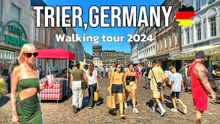 Trier City Germany  Walking tour to discover 9 most beautiful sights in Trier in Germany 4K HDR [upl. by Symer]