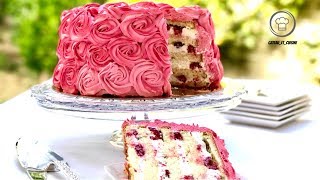 COMMENT FAIRE UN ROSE LAYER CAKE  CHANTILLY MASCARPONE [upl. by Severn]