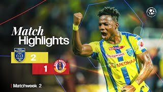 Match Highlights  Kerala Blasters FC 21 East Bengal FC  MW 2  ISL 202425 [upl. by Tivad]