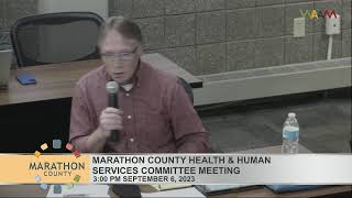 Marathon County Health amp Human Services Committee Meeting  090623 [upl. by Roane]