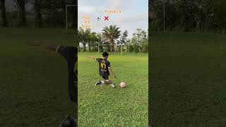 Freekick RAPA vs GUNDAM shorts football skills soccer footballskills sepakbola [upl. by Corinna269]