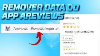 COMO REMOVER DATA DO APP DE AVALIAÇÕES AREVIEWS  ATUALIZADO [upl. by Sutherland]