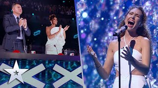 Loren Allred steps out of the shadows to give a POWERHOUSE Performance  SemiFinals  BGT 2022 [upl. by Lucina]