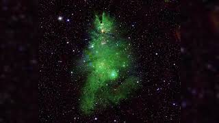 NASA Discovers Cosmic Christmas Tree Cluster of Twinkling Newborn Stars in Space [upl. by Oneida]