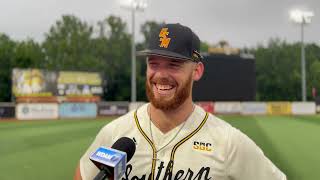 Southern Miss Baseball  Ostrander Golden Eagles recap splitting double header to Texas State [upl. by Sonia]