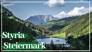 Lakes and mountains of Styria Steiermark [upl. by Settle]