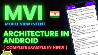 MVI Architecture in Android  Complete Example in Hindi  Kotlin  Android  Himanshu Gaur  Hindi [upl. by Durham]