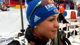 Biathlon Interview mit Magdalena Neuner 10122011 [upl. by Weywadt]