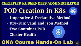 CKA HandsOn Lab3 Mastering Pod Creation in Kubernetes  Different Methods You Need to Know [upl. by Akcire807]