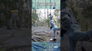 EEYORE IS A PUTTING MACHINE 🤣 discgolf frisbeegolf frolf eeyore winniethepooh funny [upl. by Sucramd]