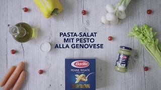 Pasta Salat mit Pesto alla Genovese [upl. by Arinayed]