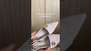 Unboxing Charles amp Keith Tweed Slingback Pumps  The Perfect WorktoWeekend Shoe 👠✨ [upl. by Madeleine]