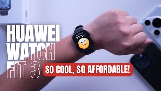 HUAWEI Watch Fit 3 The Best Smartwatch for GenZ [upl. by Eneryt]