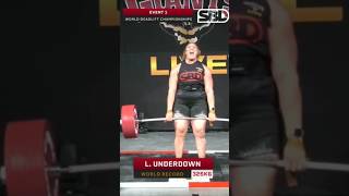 Lucy underdown world record deadlift 716325kg [upl. by Llehcal]