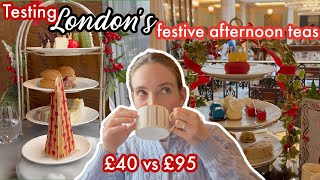 ULTIMATE Festive Afternoon Tea taste test Shard the Lanesborough County Hall [upl. by Lawrence]