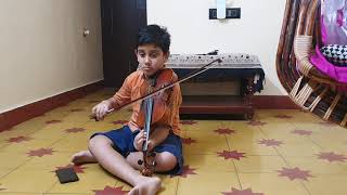 Begada varnam on violin [upl. by Enitsej863]