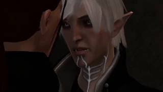 Dragon Age II  Fenris Romance Scene Option 2 [upl. by Ban]