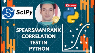 Python Spearsman Rank correlation  Hypothesis Test  Calculation [upl. by Hendrix]