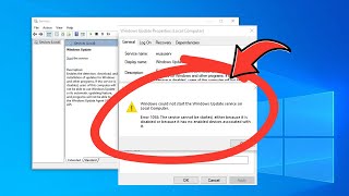 FIX Windows Could Not Start WINDOWS UPDATE Service on Local Computer [upl. by Ehpotsirhc271]