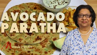 Avocado Paratha Delicious Homemade Flatbread with avocado Recipe by Manjula [upl. by Naihtniroc]