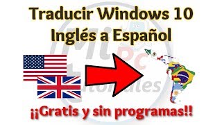 Tutorial como Cambiar el idioma a Windows 10 facil y rapido  Traducir Windows 10 [upl. by Kcirrag]