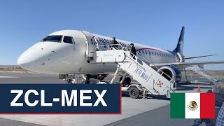 Reporte de Viaje  Aeromexico Connect  Embraer 190  Zacatecas  Ciudad de México [upl. by Draw]