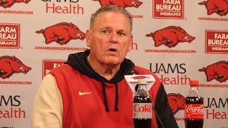 Sam Pittman gives takeaways after first 5 Arkansas spring practices [upl. by Esenahs]