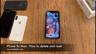 iPhone Xs Max  How to delete and reset [upl. by Ataner]