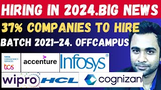 🔴Big News  HIRING in 2024 OFFCAMPUS  Top MNCs to Hire Candidates [upl. by Adihahs]