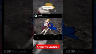 Arthur vs Lancelot Full Fight  anime shortsfeed trending lancelot meliodas viral shortvideo [upl. by Ramedlaw]