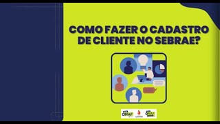 COMO FAZER CADASTRO DE CLIENTE NO EMISSOR DE NOTA FISCAL DO SEBRAE [upl. by Anders139]