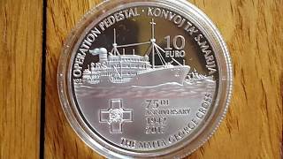 10 euro € 2017 Malte Malta santa maria convoy operation pedestal [upl. by Oah]