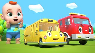 Las Ruedas Del Autobús 🚌 Canción del Vehículo Para Niños  Leo en Español [upl. by Aanas]