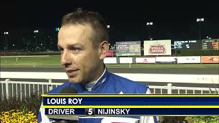 July 6 2024  Interview with Winning Driver of Meadowlands Pace Elim 2 Louis Roy [upl. by Niletak]